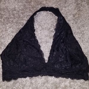 Black lace bralette